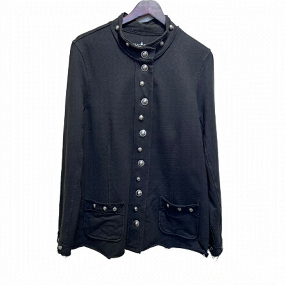 Neon Buddha Black Fleece Jacket Size Large - Picture 1 of 11